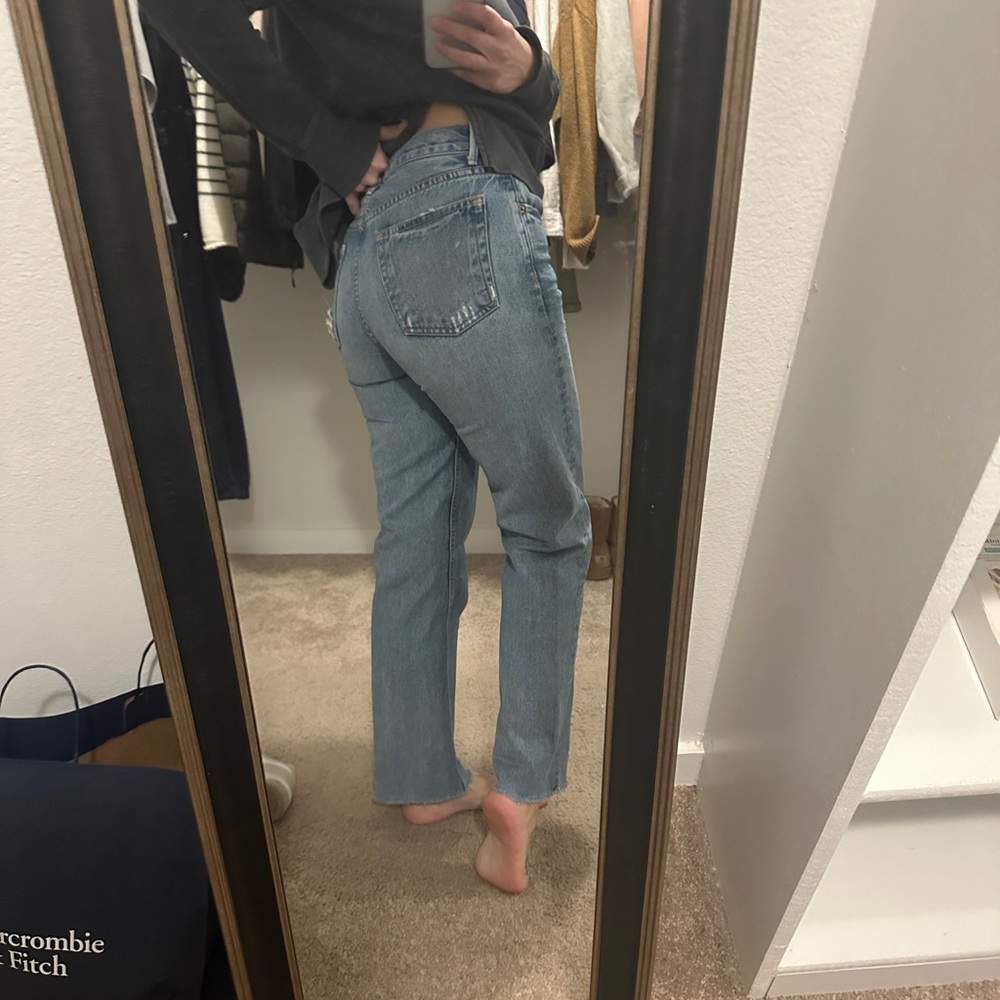 GRLFRIEND JEANS - size 26
STYLE: Helena 
WASH: LAST DANCE 
PRELOVED